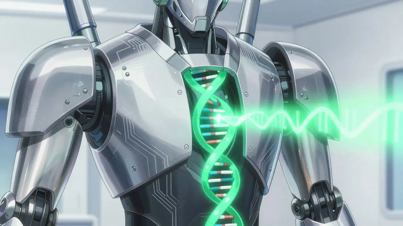 Mecha scanning DNA for personalized medication analysis